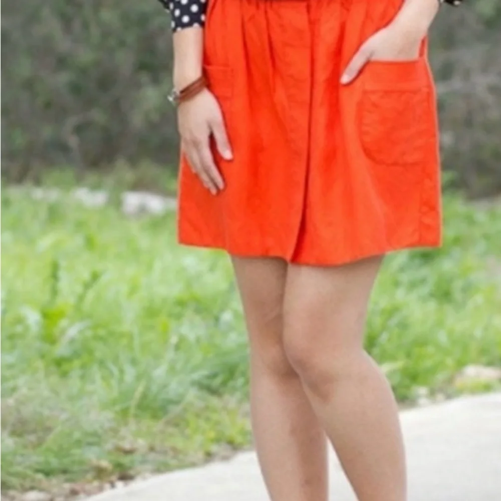 J Crew Dorrie Linen Blend A line Skirt